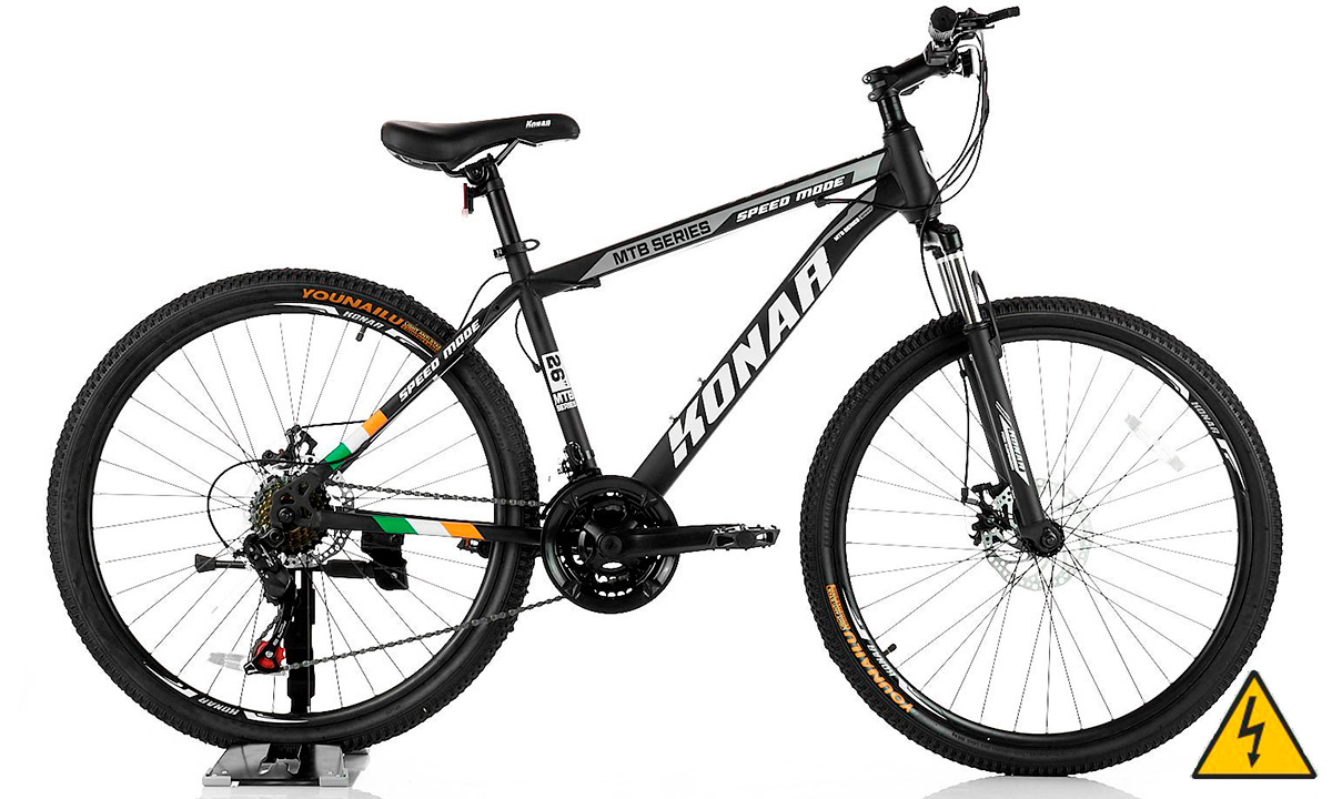 Электровелосипед KONAR KA MTB Team 29" 500W, 15Ah (2021) 2021 Черно-белый 